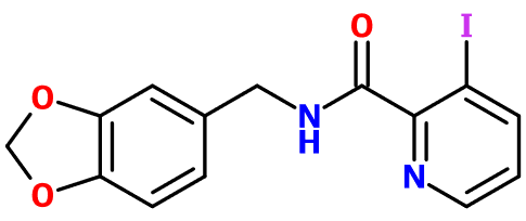 (image for) MC080132 N-(1,3-Benzodioxol-5-ylmethyl)-3-iodo-2-pyridinecarboxamide